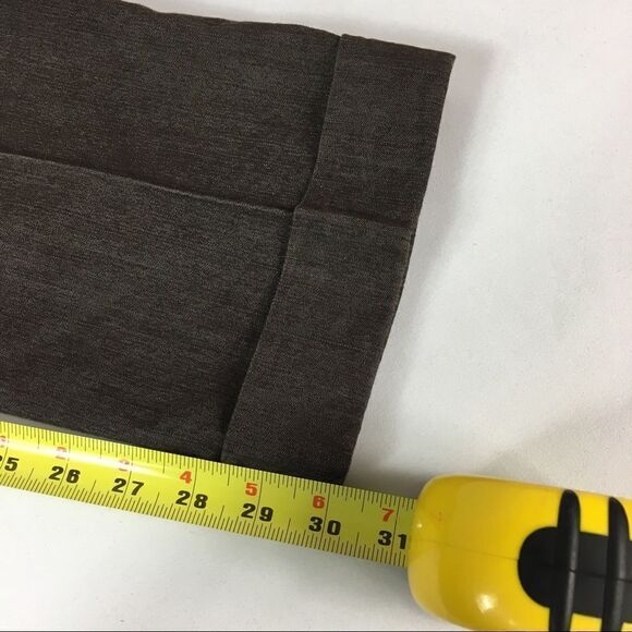 Larry Levine‎ Stretch Brown Jeans with Cuff Hem - Picture 4 of 7